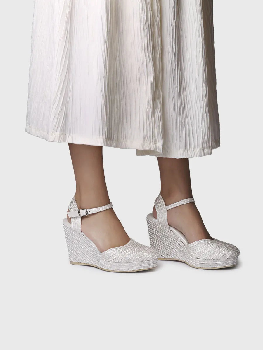 - Alpargatas de cuña de mujer satinadas | ADELINE - Toni Pons