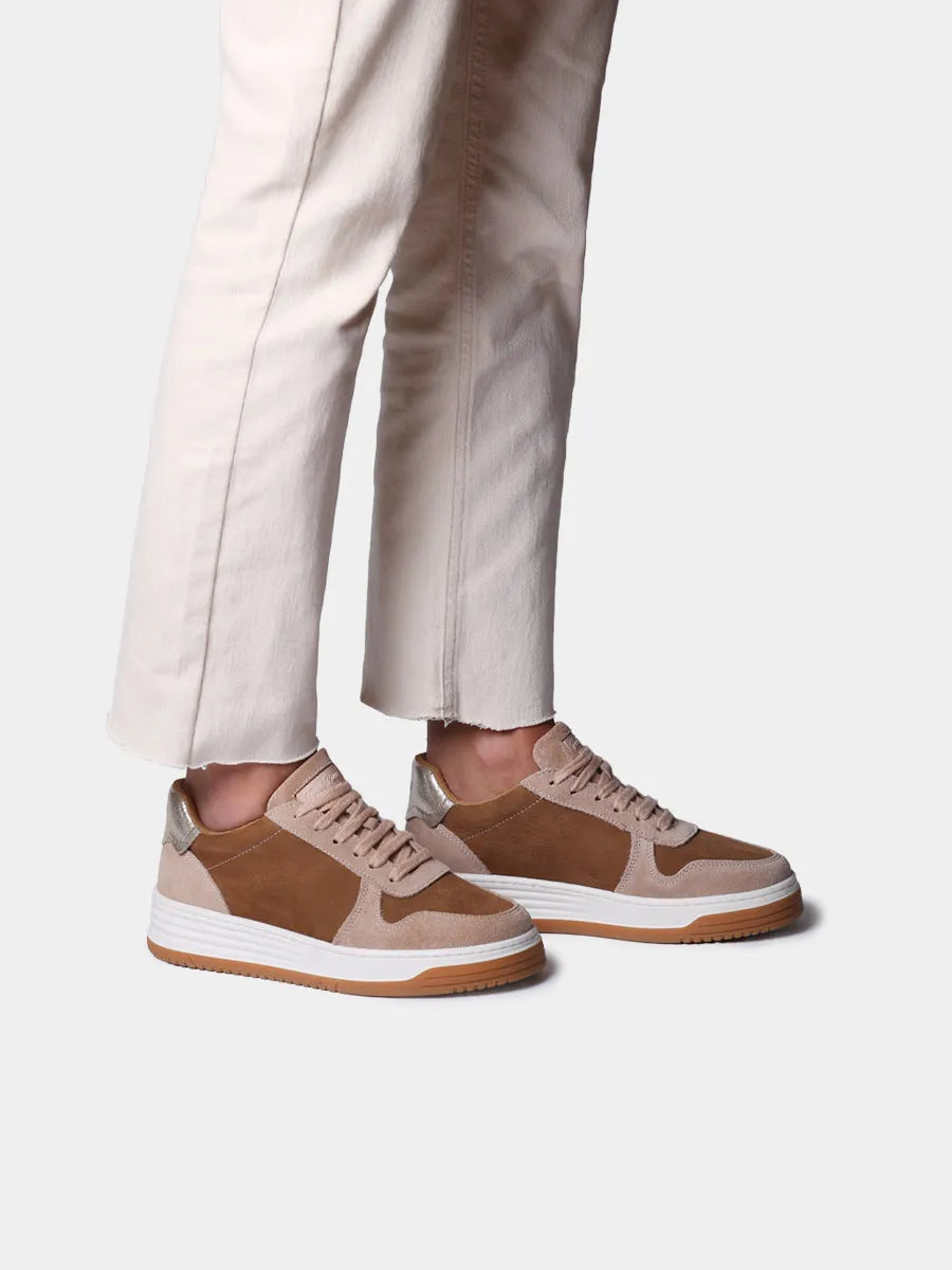 Men's sneakers with elastic laces in suede