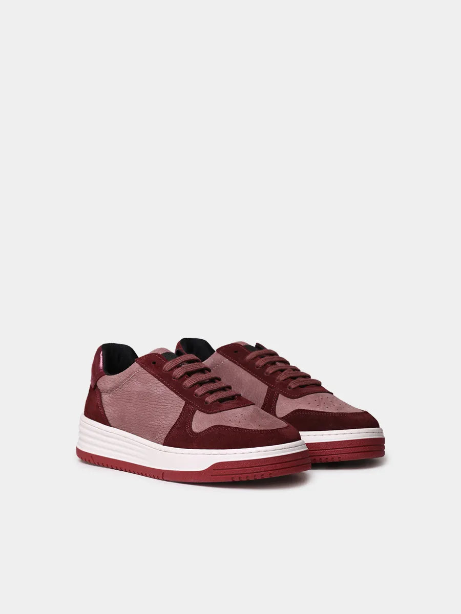 Sneakers en nobuk y serraje para mujer | AINA