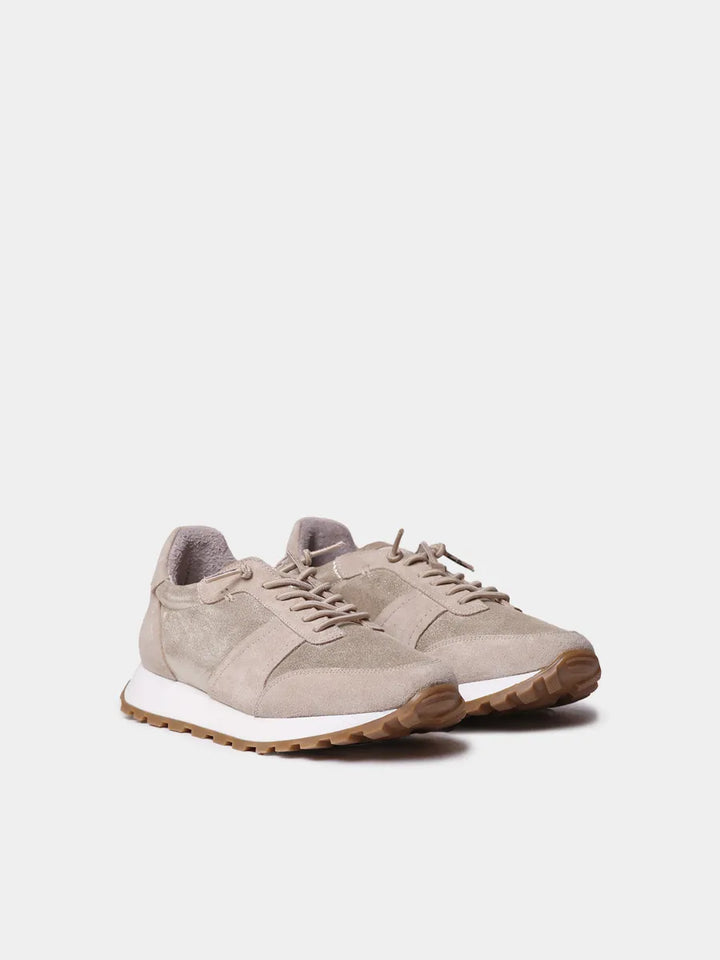 Zapatos con cordones mujer - Zapatillas deportivas de piel metalizada y serraje para mujer | ALICIA - Toni Pons