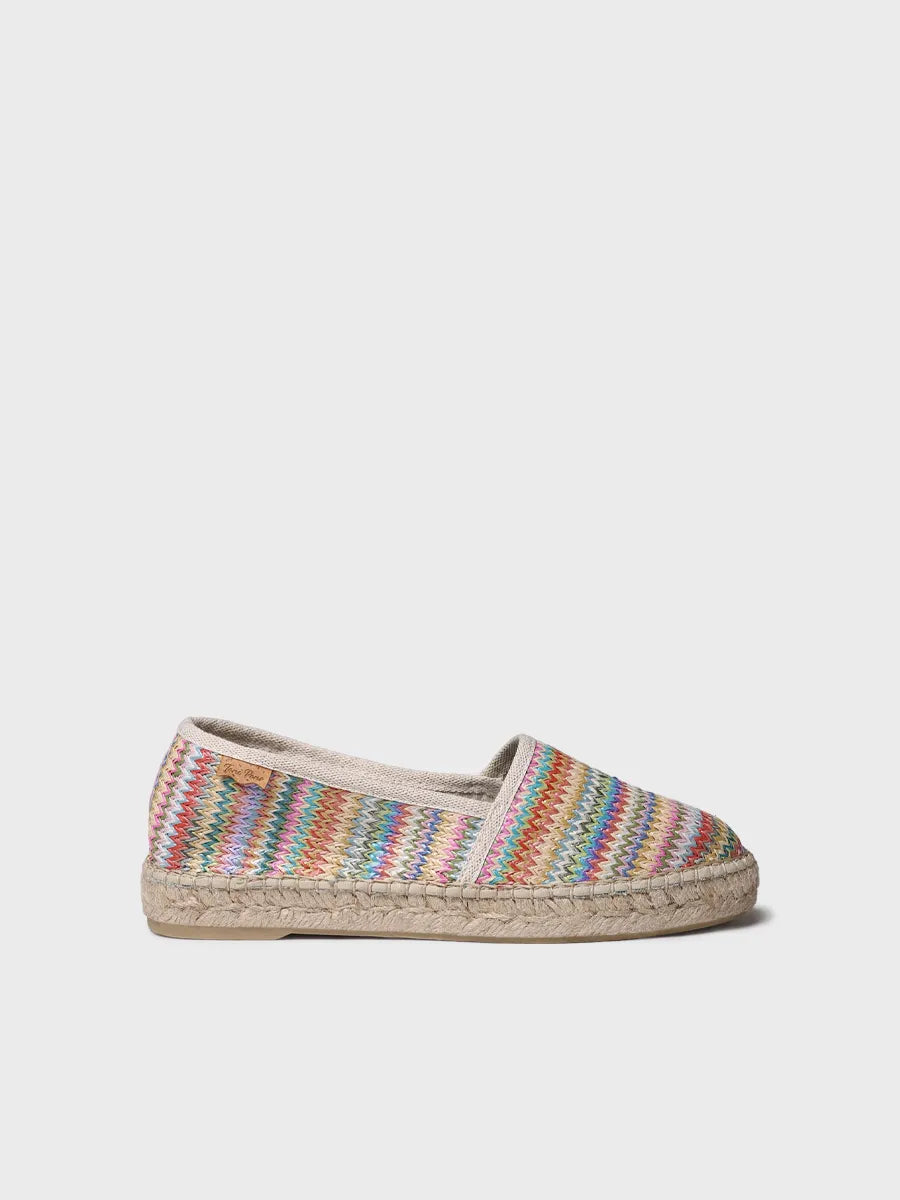- Alpargatas planas de mujer en rafia multicolor | ALMA-MH - Toni Pons