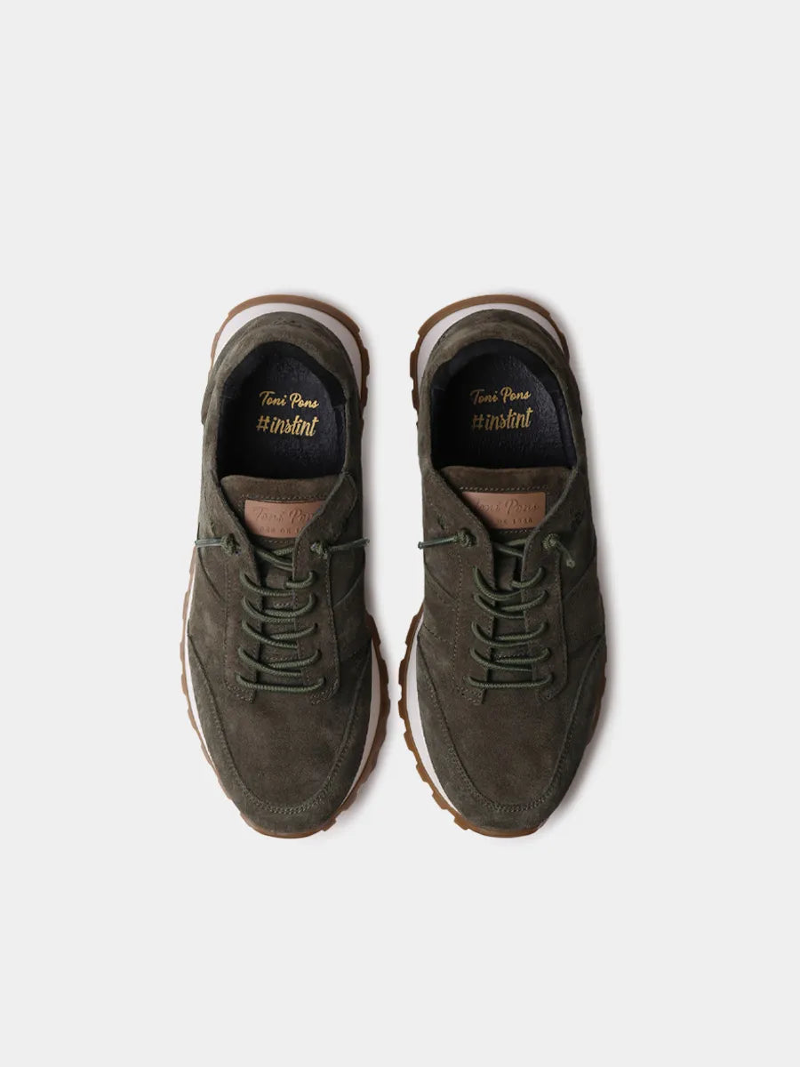 Men's suede lace-up boot
