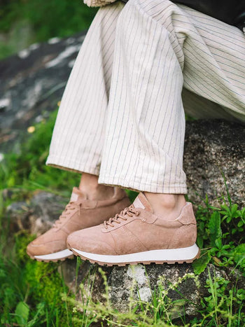 Zapatos con cordones mujer - Zapatillas deportivas en serraje con cordones para mujer | ANNA - Toni Pons