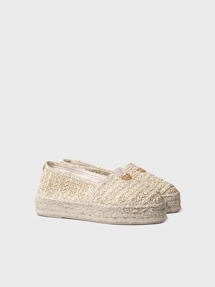 Alpargata mujer - Alpargata plana de mujer en rafia - Toni Pons