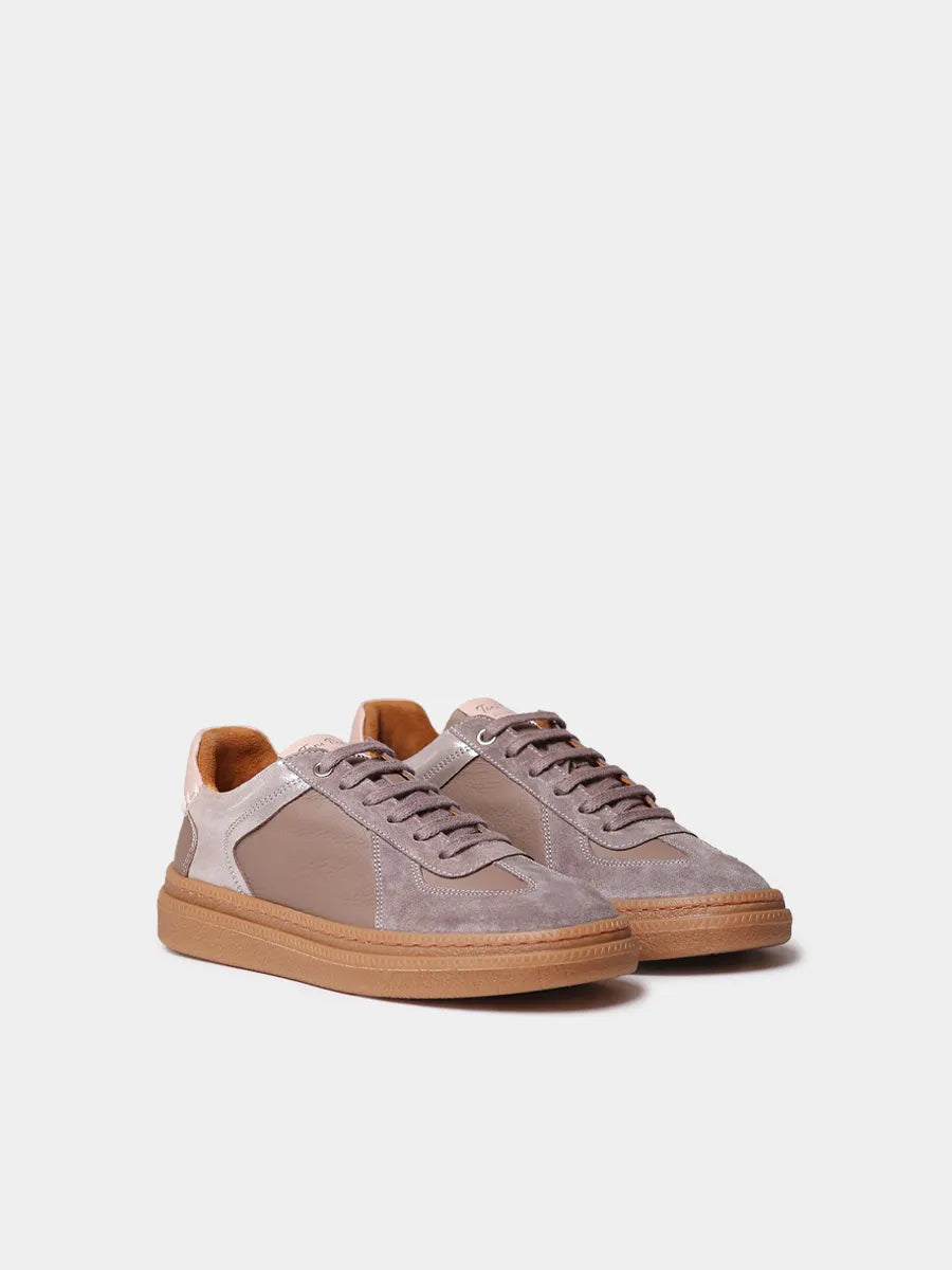 Zapatillas deportivas de piel para mujer con animal print | AUREA