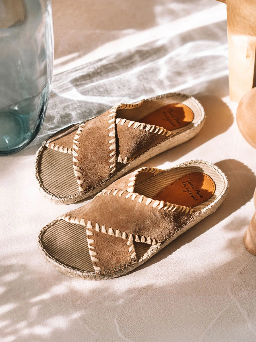 - Sandalias planas tipo BIO de mujer en serraje| BALI-SD - Toni Pons