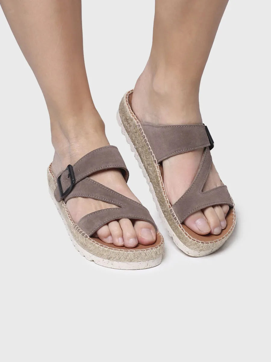 Sandalias mujer - Sandalia plana con tiras cruzadas - Toni Pons