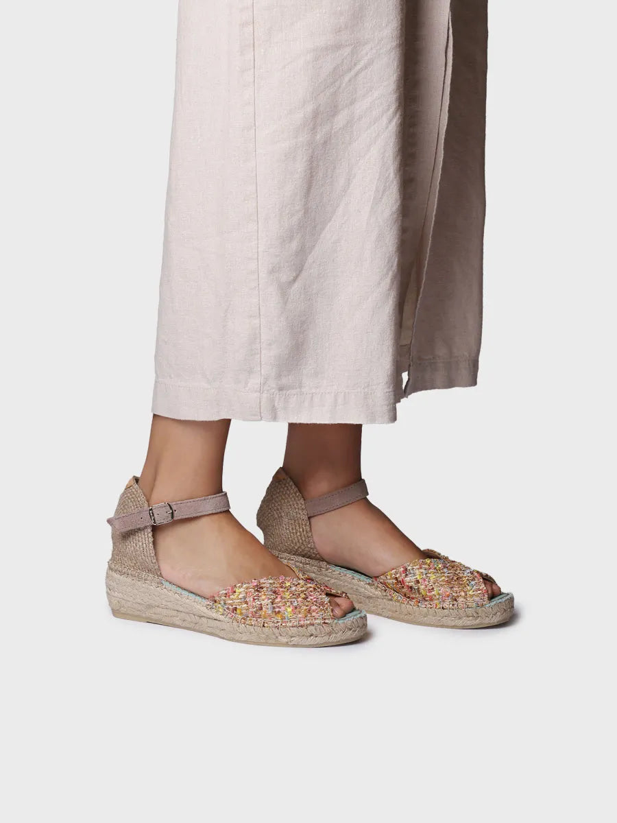 - Alpargatas de cuña de mujer en tejido multicolor | BRUNA - Toni Pons