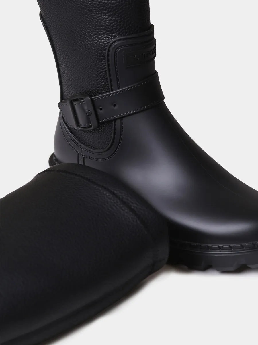 High women's rain boot in rubber and lycra
