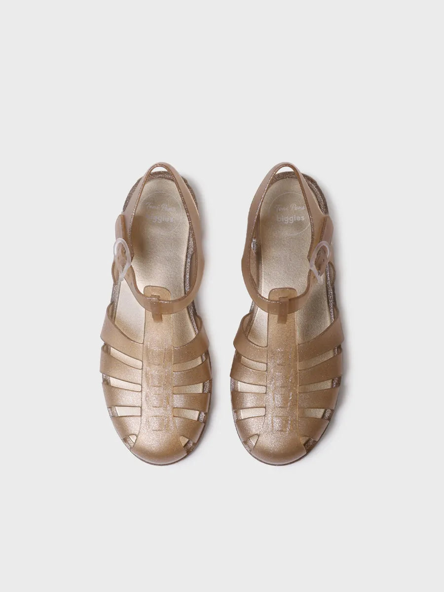 cangrejeras mujer - Cangrejeras impermeables de mujer con purpurina | CALA  - Toni Pons