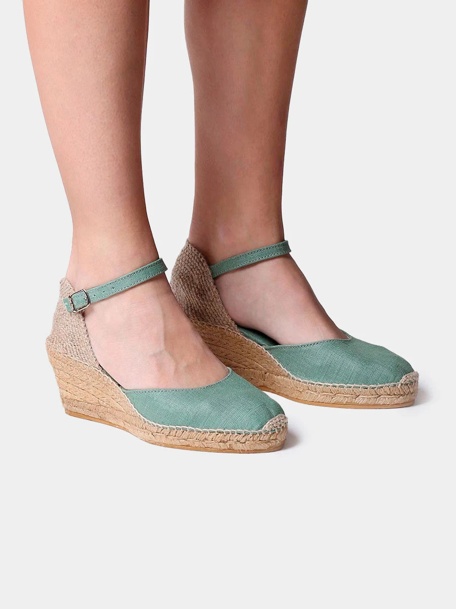 - Alpargata de cuña de yute con hebilla | CALDES - Toni Pons