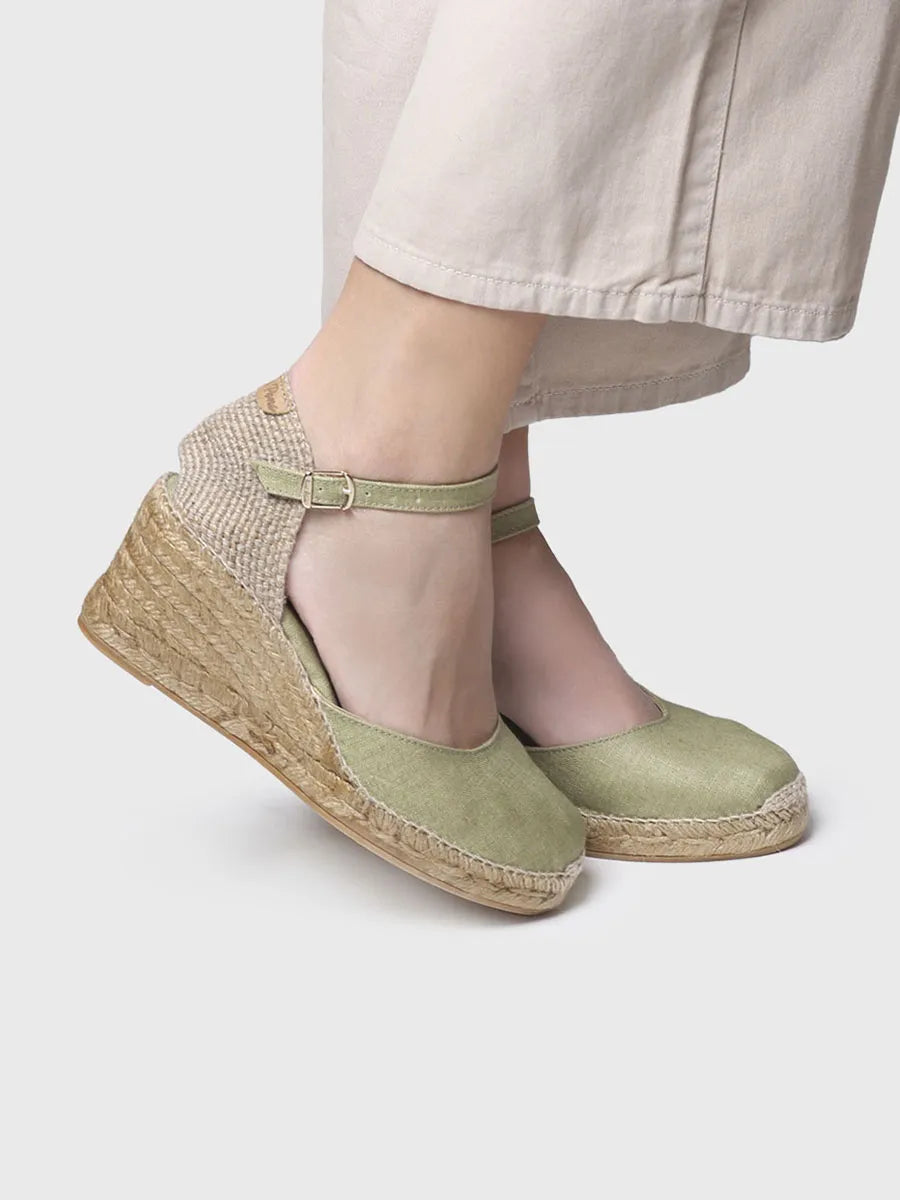 - Alpargata de cuña de yute con hebilla | CALDES - Toni Pons