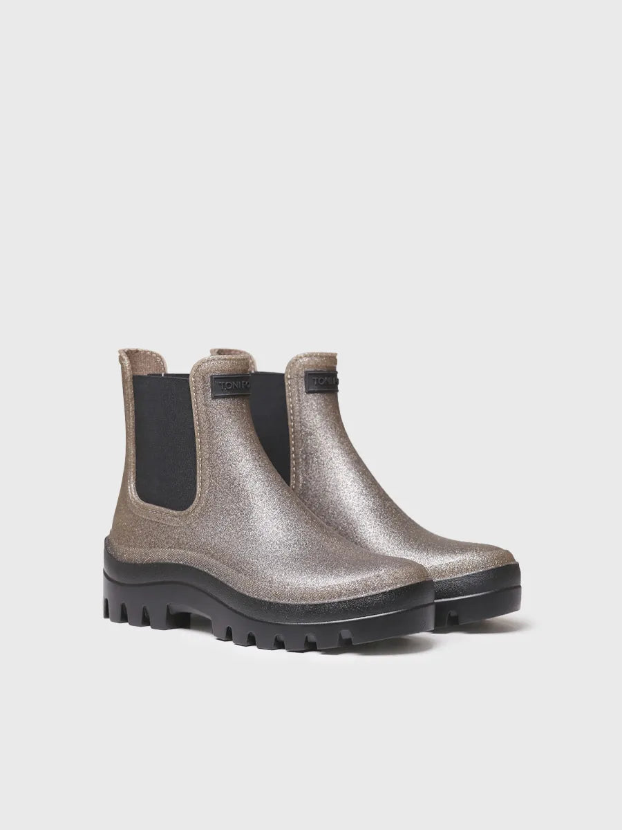 botines mujer - Botín de agua para mujer plateado | CALGARY  - Toni Pons