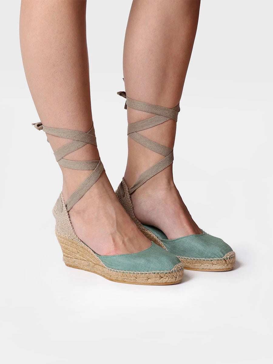 - Alpargata valenciana de cuña con vetas | CALONGE - Toni Pons