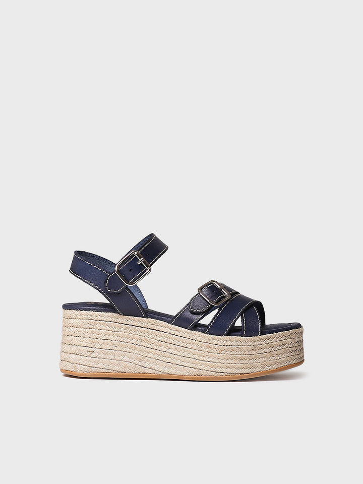 Sandalias mujer - Sandalia de plataforma de piel - Toni Pons