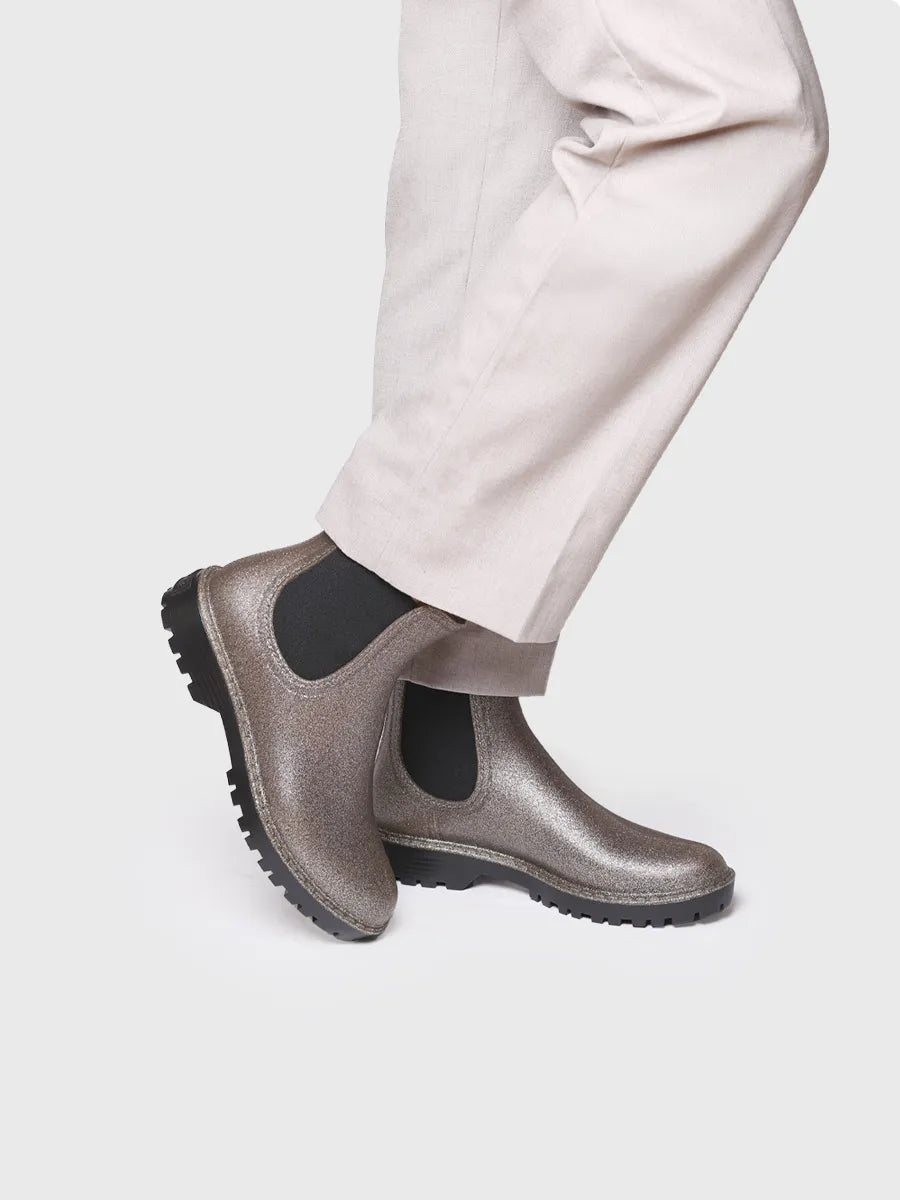 botines mujer - Botín de agua con efecto purpurina para mujer tipo Chelsea | CANNES  - Toni Pons