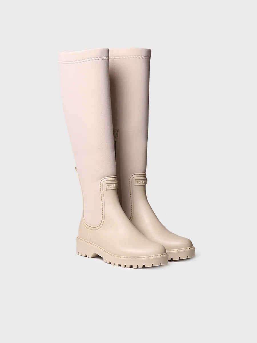 Botas mujer - Bota alta de agua para mujer en goma y licra | CARDIFF - Toni Pons