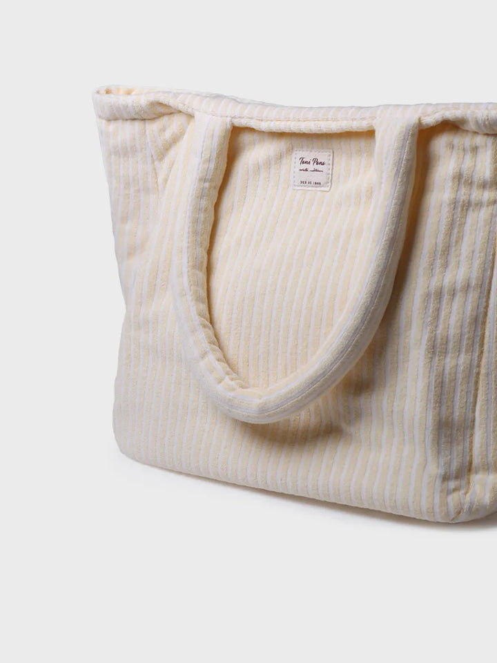 Complementos - Bolso shopper de mujer en tejido tipo toalla a rayas | CARIOCA - Toni Pons