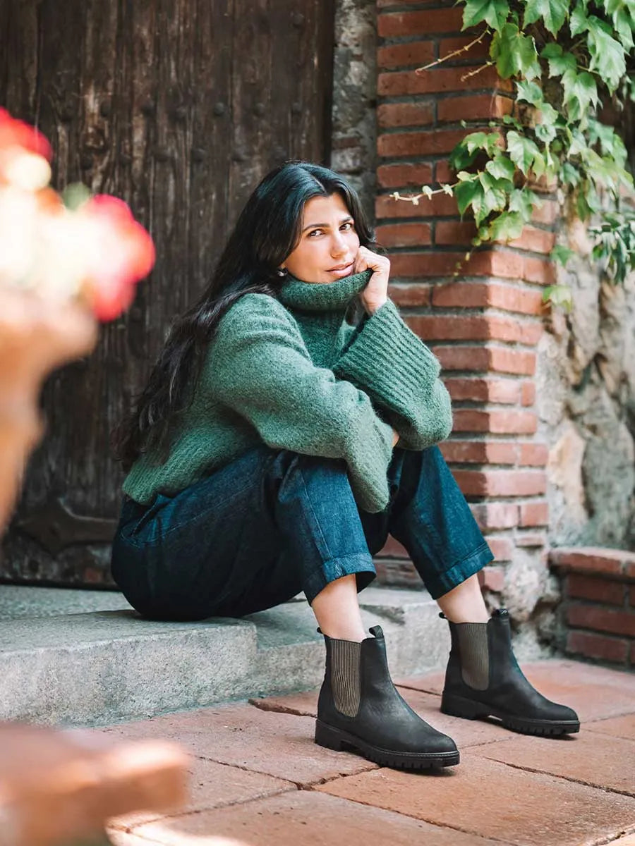 Botines mujer - Botines de mujer en piel con elásticos laterales | CARLA-NC  - Toni Pons