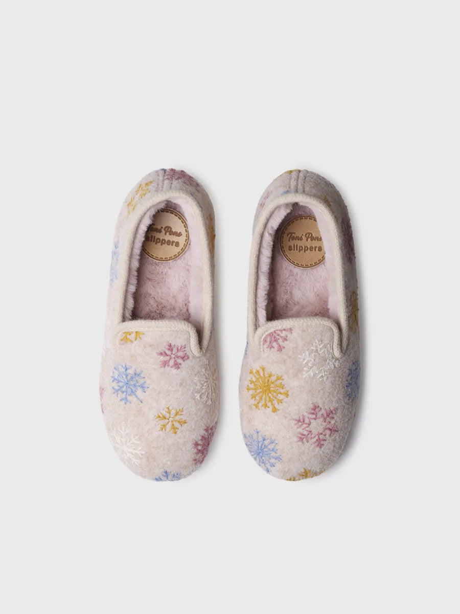 zapatillas de casa mujer - Zapatillas de casa de mujer con detalles bordados | CARME-CP  - Toni Pons