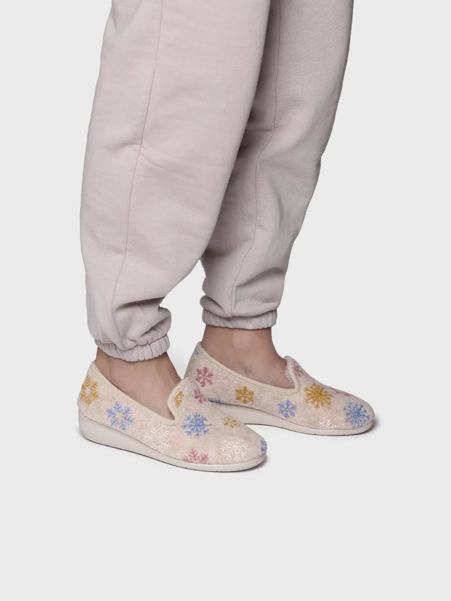 zapatillas de casa mujer - Zapatillas de casa de mujer con detalles bordados | CARME-CP  - Toni Pons