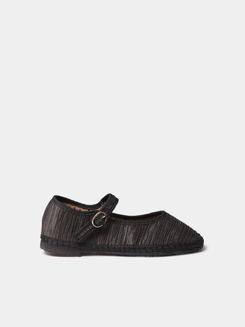 Zapatos mujer - Merceditas para mujer en material plisado con suela plana | CAROLINA - Toni Pons