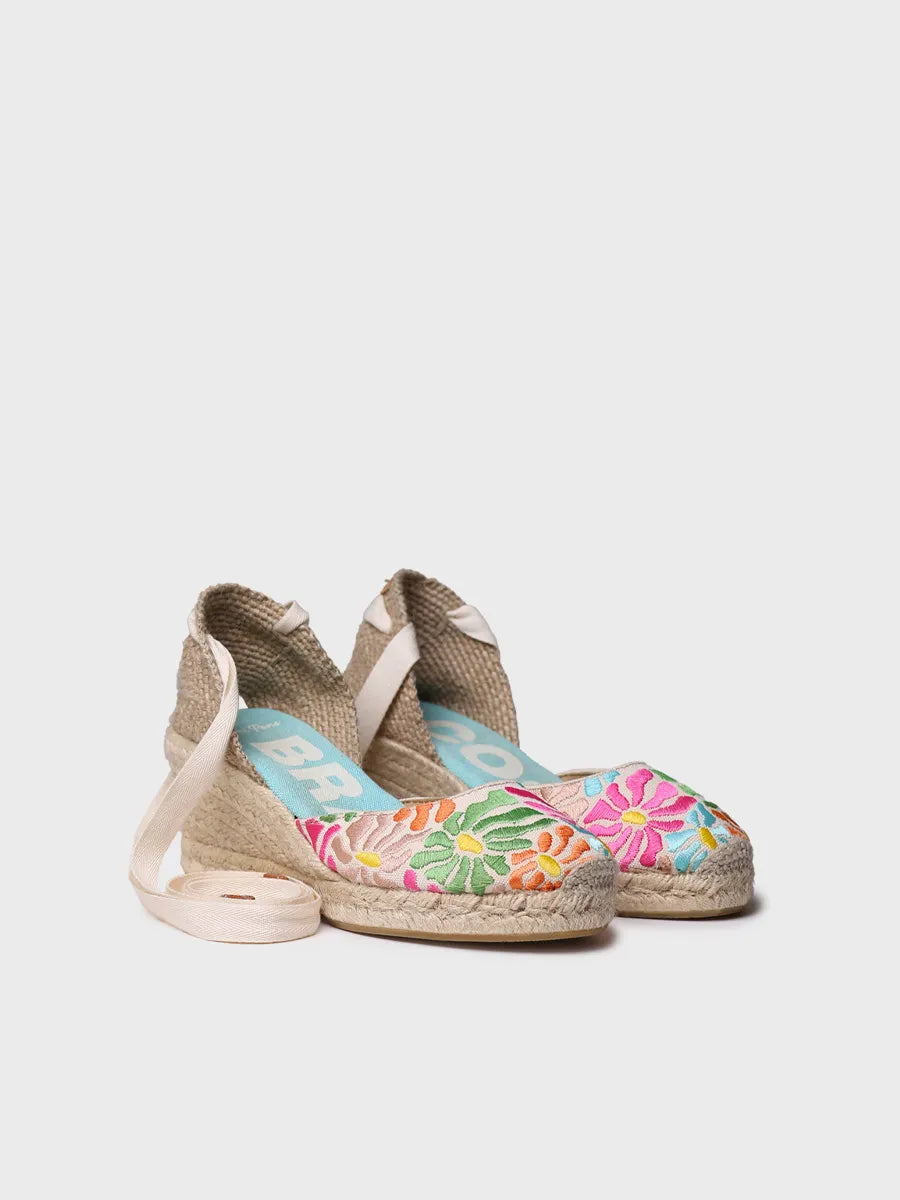 alpargatas mujer - Alpargata valenciana multicolor para mujer | CASTELL  - Toni Pons