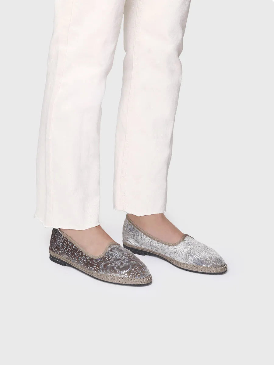 zapatos mujer - Bailarinas de tejido Jacquard aterciopelado para mujer | CATIA - Toni Pons