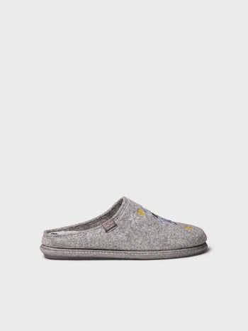 Zapatillas de casa hombre - Slipper en fieltro con bordados Snoopy | CHARLIE - Toni Pons