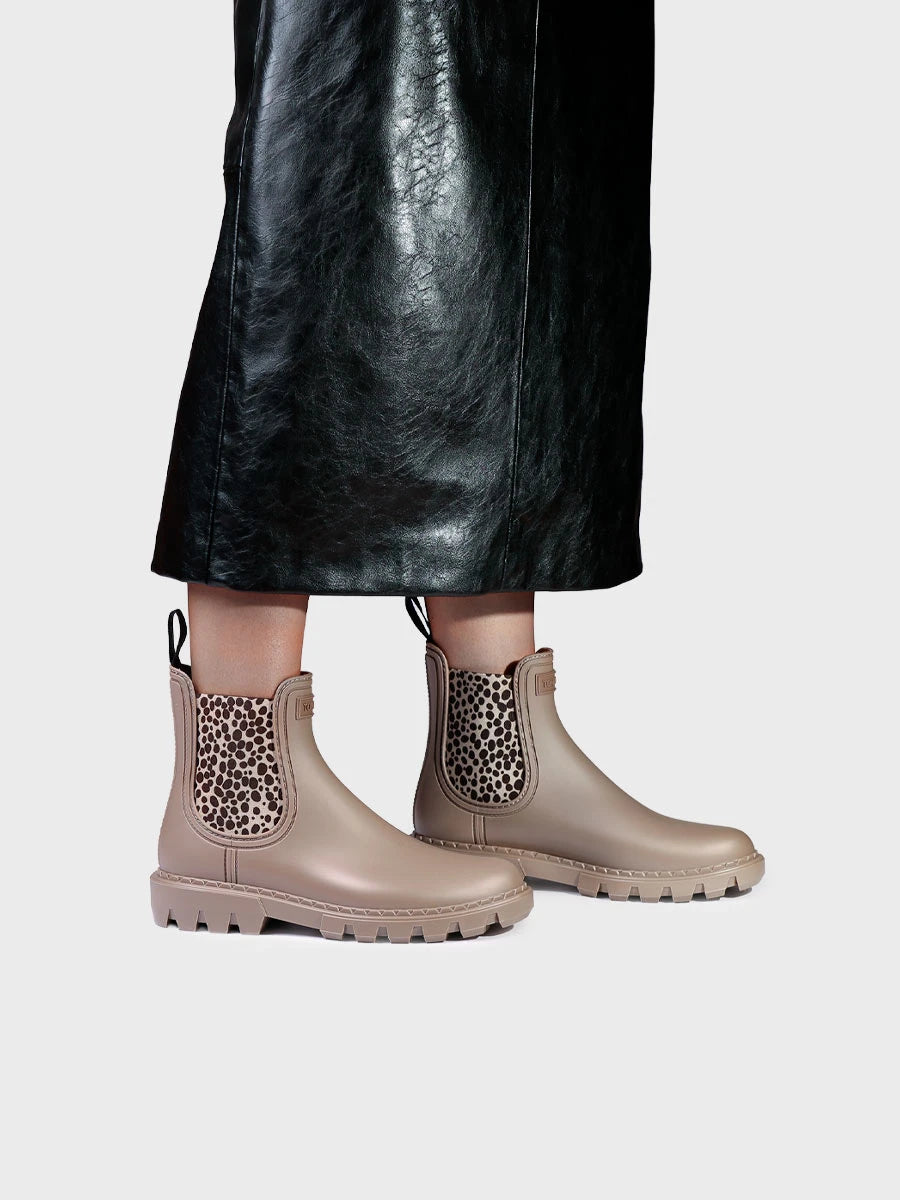 Botines mujer - Botines de agua para mujer con elásticos en animal print | CLAYTON - Toni Pons