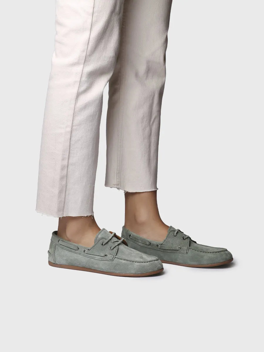 - Náuticos de mujer en serraje con cordones de piel | CRIS-SE - Toni Pons