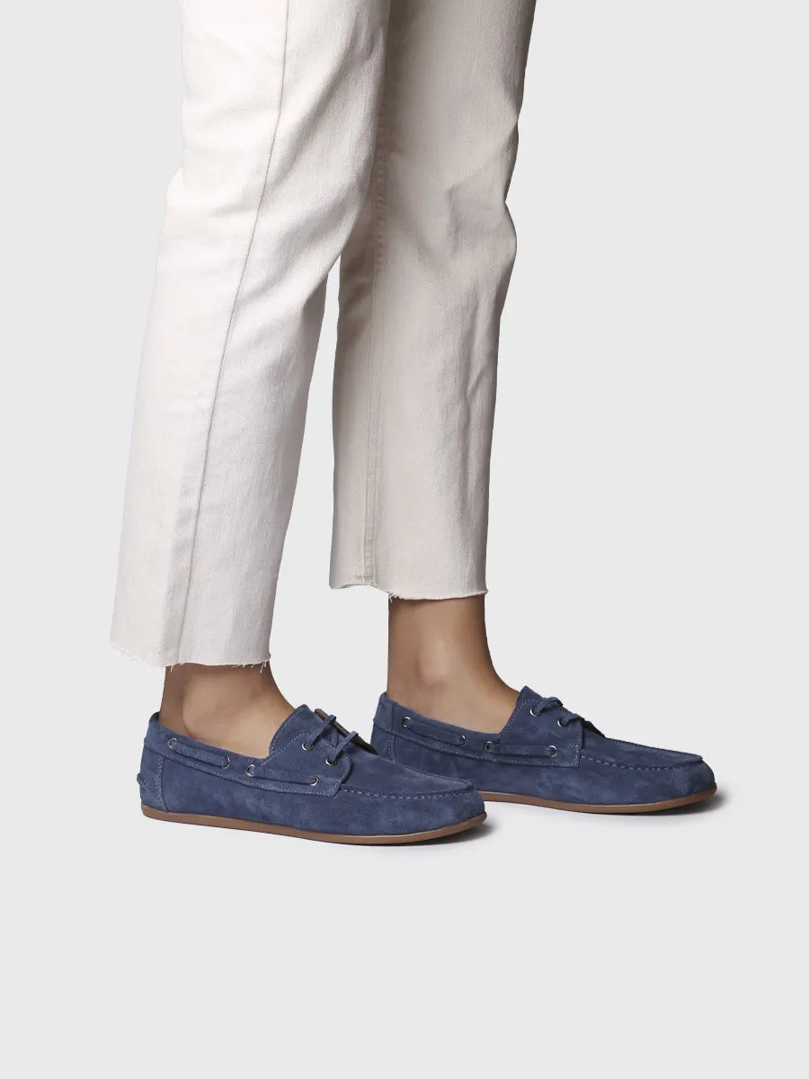 - Náuticos de mujer en serraje con cordones de piel | CRIS-SE - Toni Pons