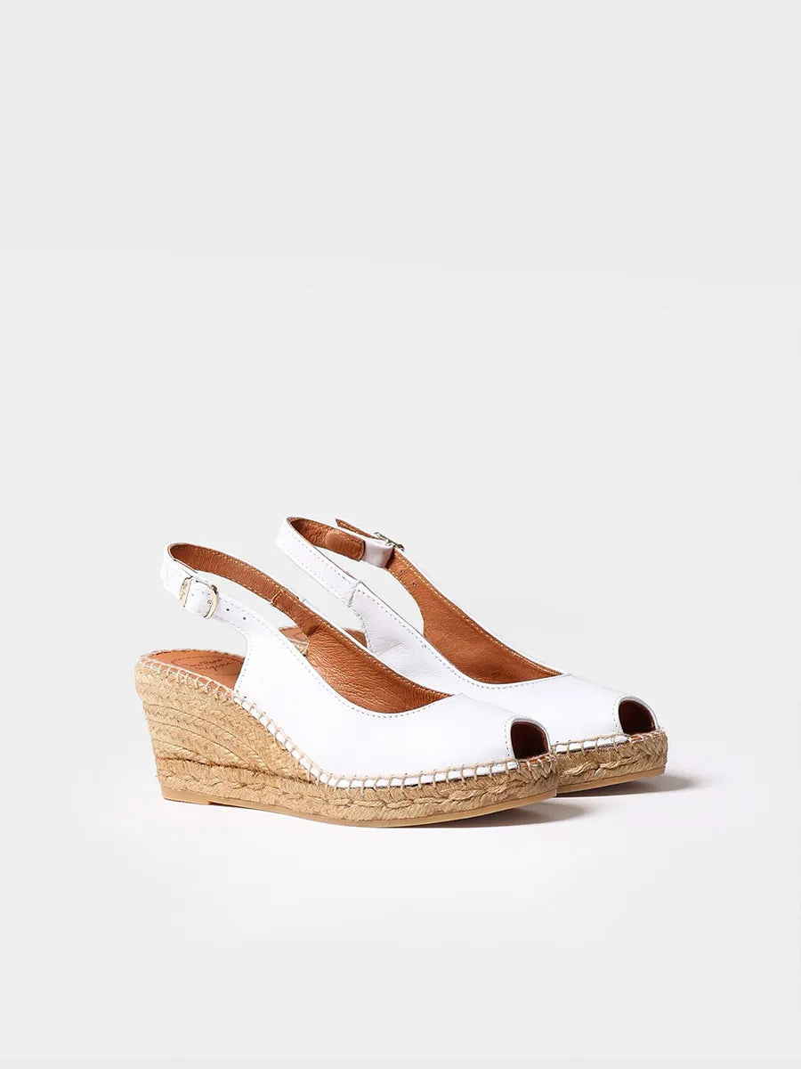 Alpargatas mujer - Alpargata de cuña estilo peep toe - Toni Pons