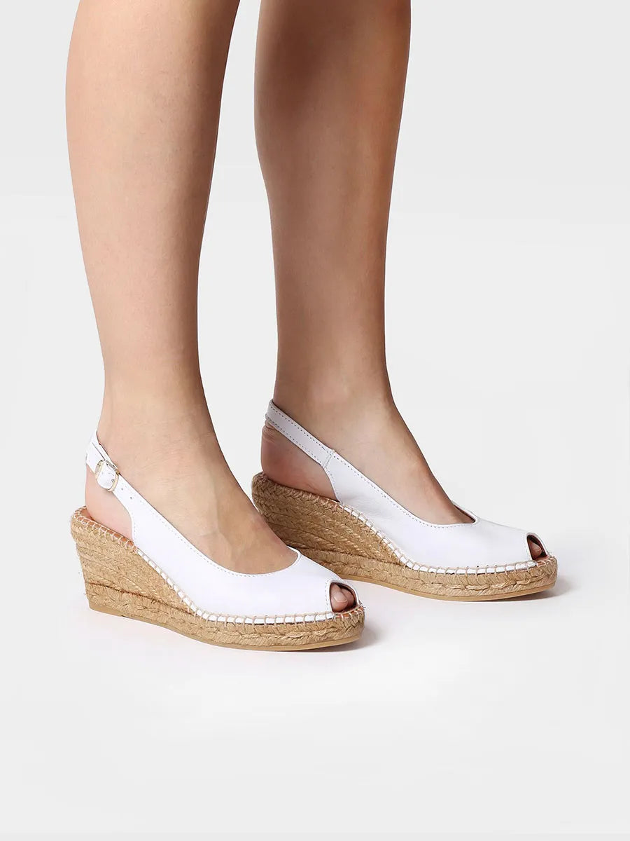 Alpargatas mujer - Alpargata de cuña estilo peep toe - Toni Pons