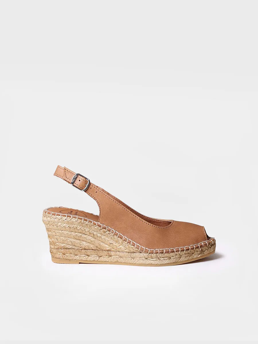 Alpargatas mujer - Alpargata de cuña estilo peep toe - Toni Pons