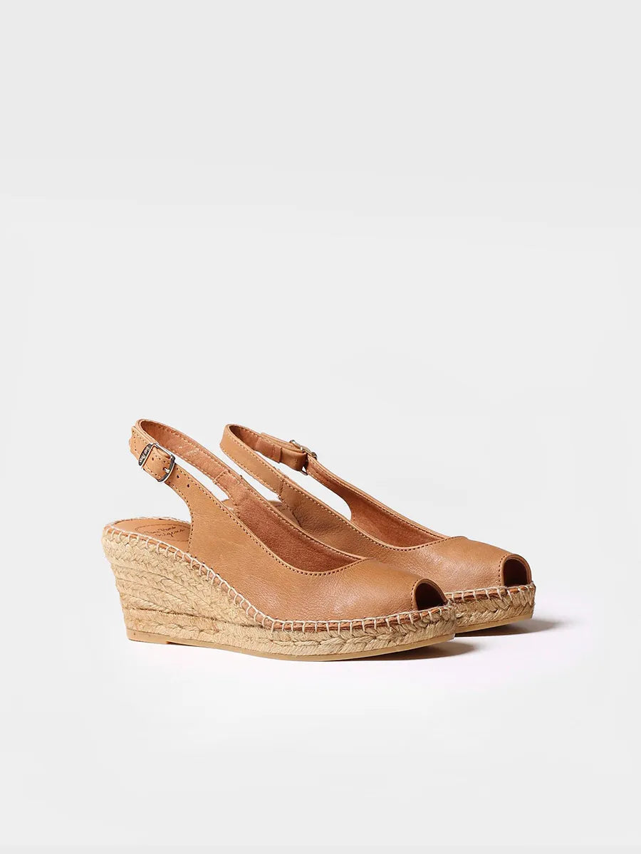 Alpargatas mujer - Alpargata de cuña estilo peep toe - Toni Pons