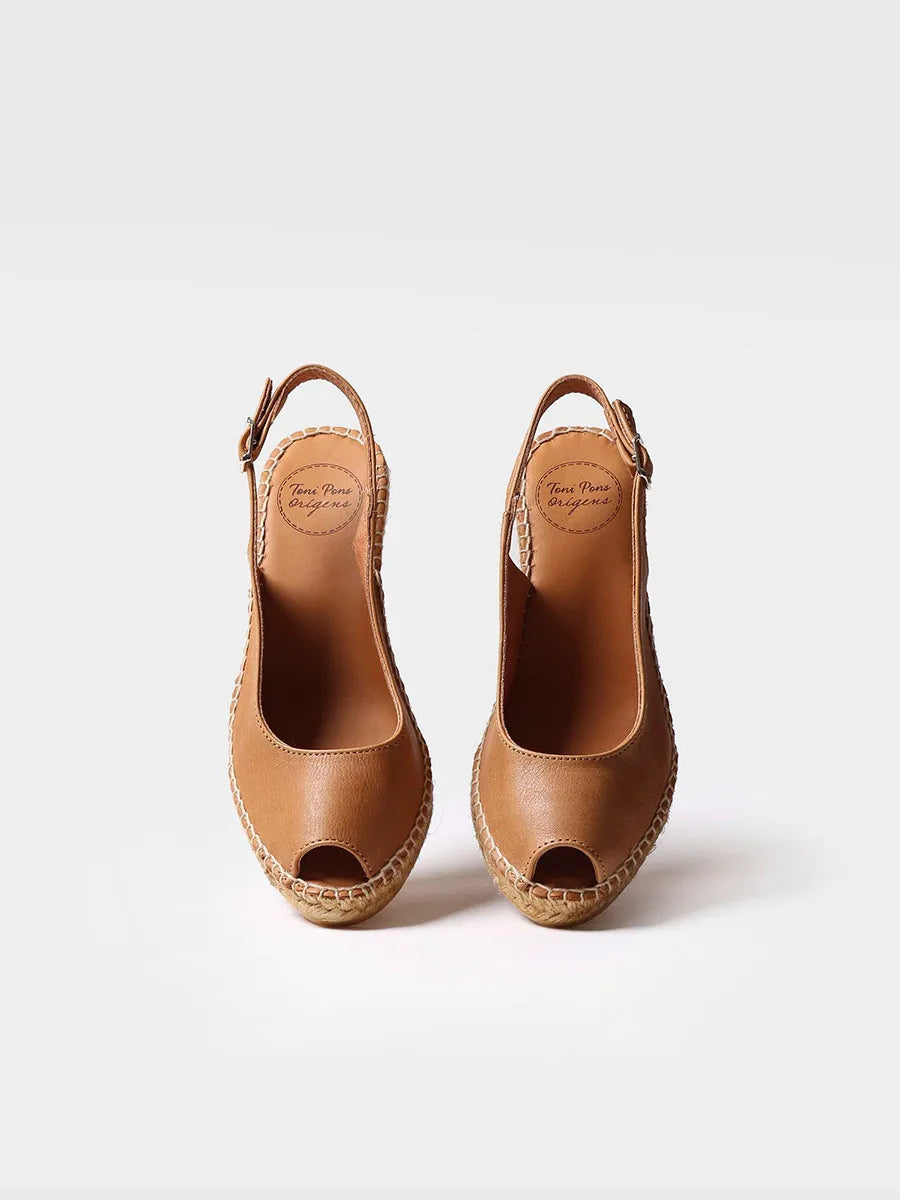 Alpargatas mujer - Alpargata de cuña estilo peep toe - Toni Pons