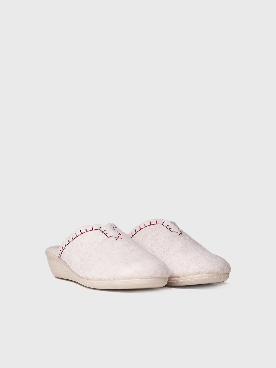 zapatillas de casa mujer - Zapatilla tipo zueco para mujer en fieltro reciclado | CUNIT-FR - Toni Pons