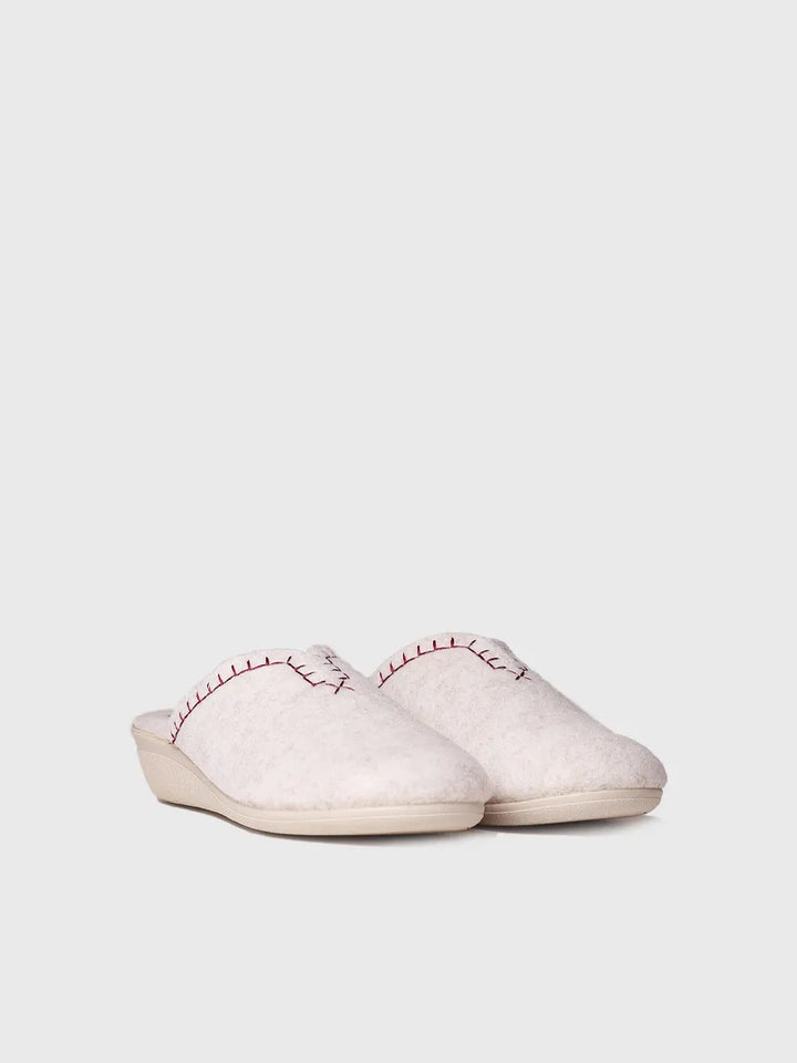 zapatillas de casa mujer - Zapatilla tipo zueco para mujer en fieltro reciclado | CUNIT-FR - Toni Pons