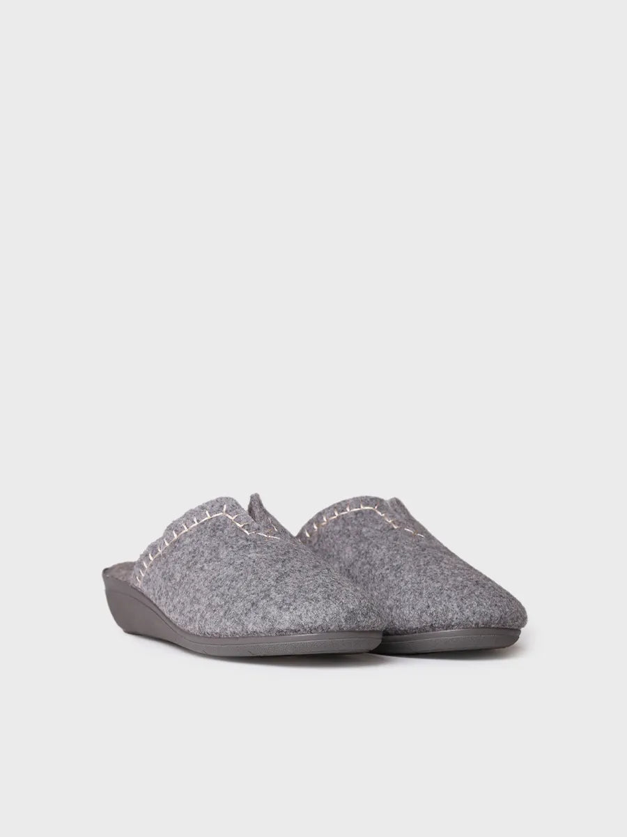 zapatillas de casa mujer - Zapatilla tipo zueco para mujer en fieltro reciclado | CUNIT-FR - Toni Pons