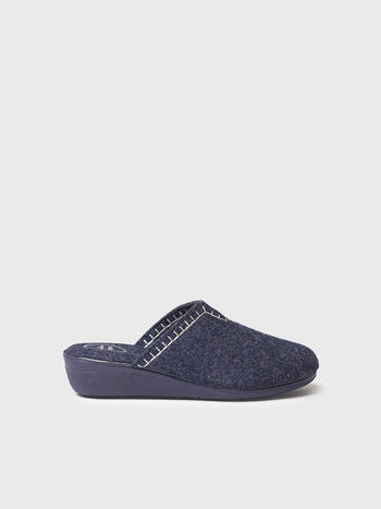 zapatillas de casa mujer - Zapatilla tipo zueco para mujer en fieltro reciclado | CUNIT-FR - Toni Pons