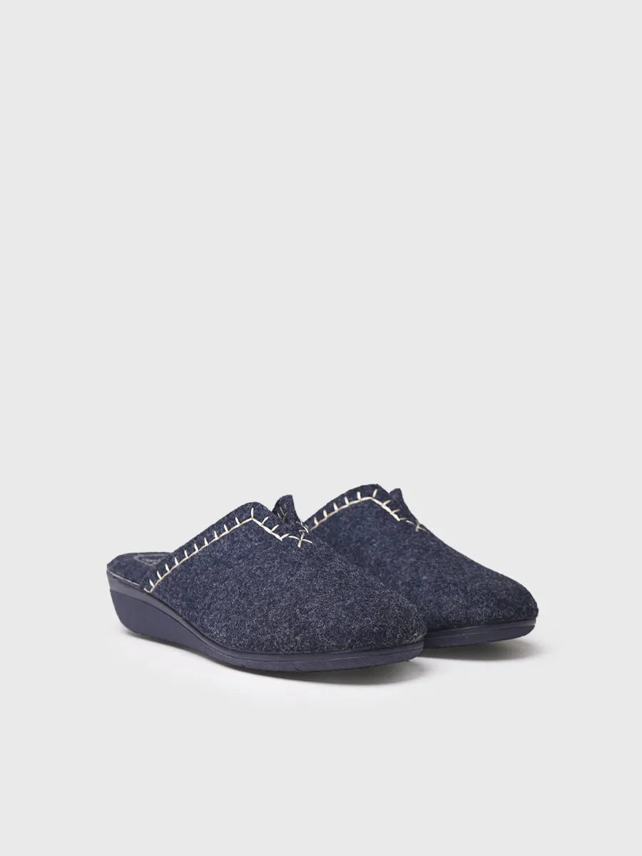 zapatillas de casa mujer - Zapatilla tipo zueco para mujer en fieltro reciclado | CUNIT-FR - Toni Pons