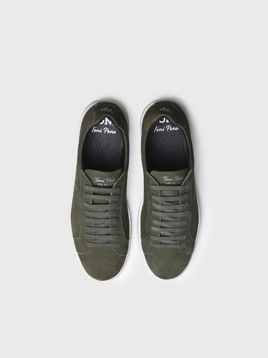 zapatos de cordones hombre - Zapatilla para hombre en piel nobuck con cordones | DALMAU - Toni Pons