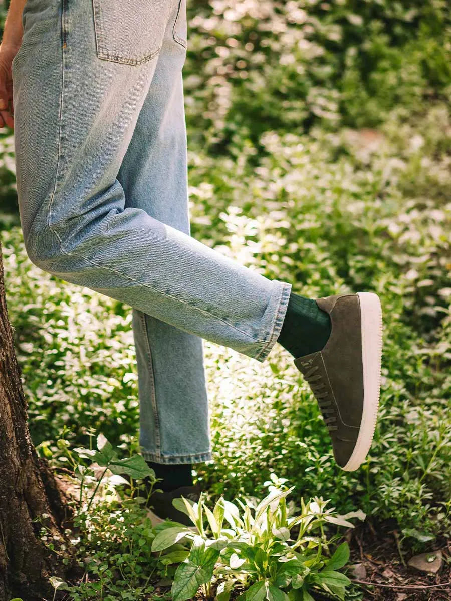 zapatos de cordones hombre - Zapatilla para hombre en piel nobuck con cordones | DALMAU - Toni Pons