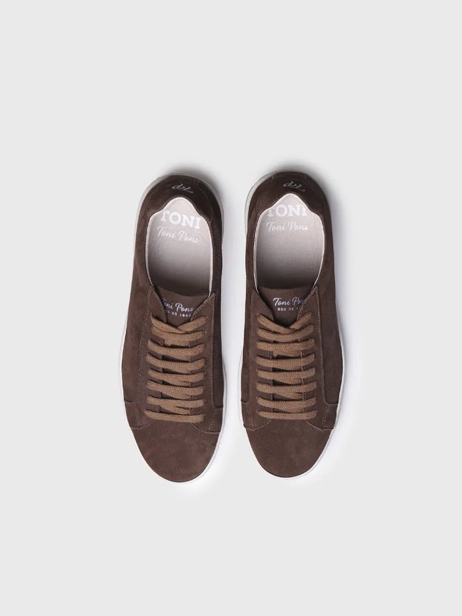 zapatos de cordones hombre - Zapatilla para hombre en piel nobuck con cordones | DALMAU - Toni Pons