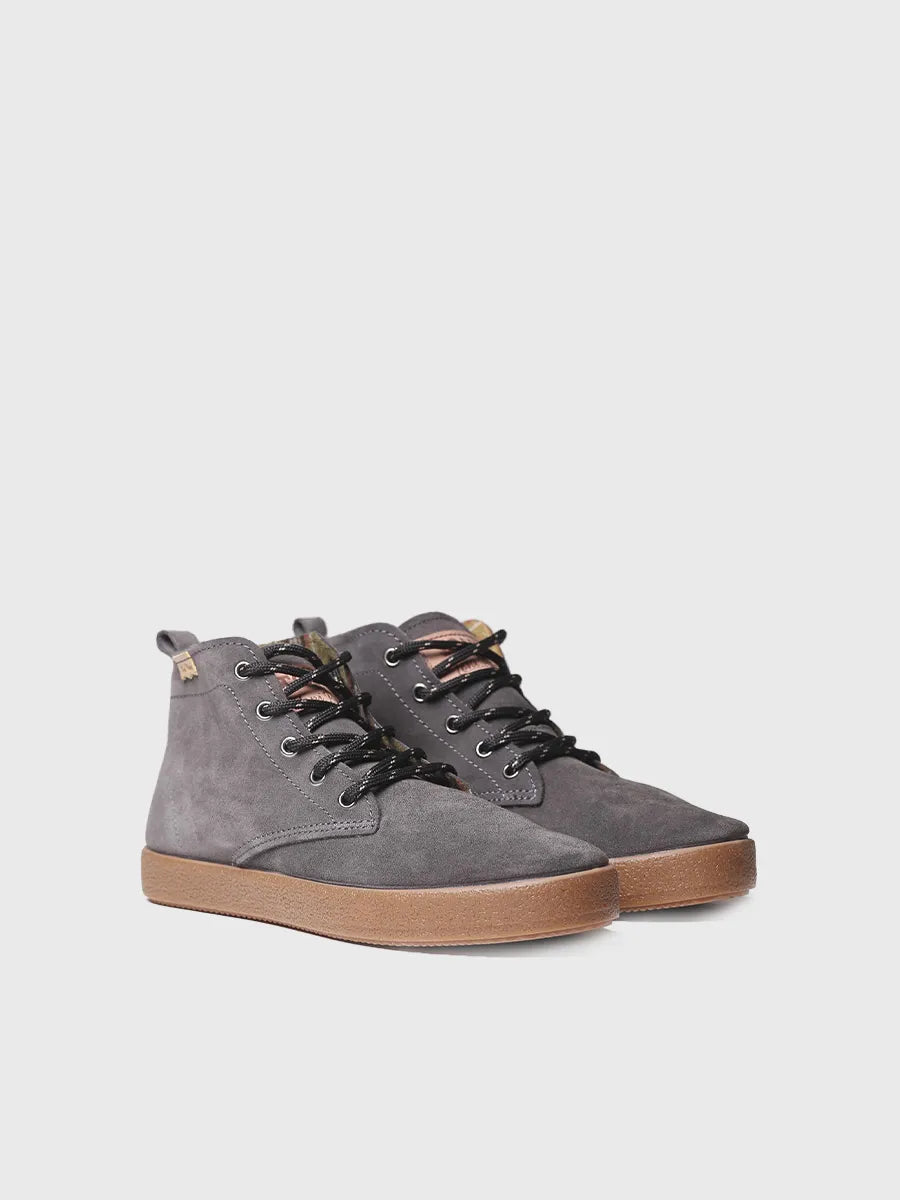 botines hombre - Botín con cordones para hombre en serraje | DALTON-SY  - Toni Pons