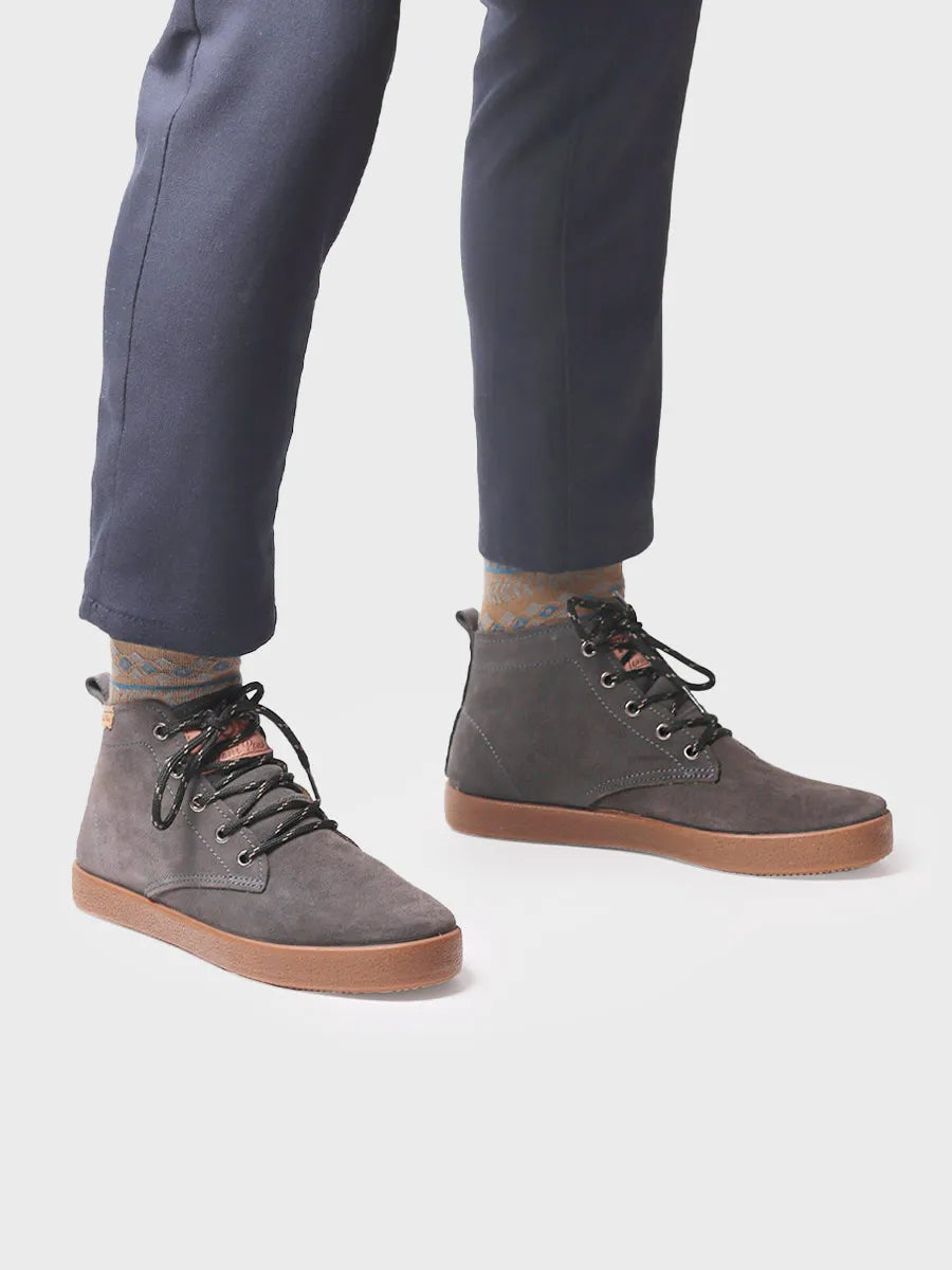 botines hombre - Botín con cordones para hombre en serraje | DALTON-SY - Toni Pons