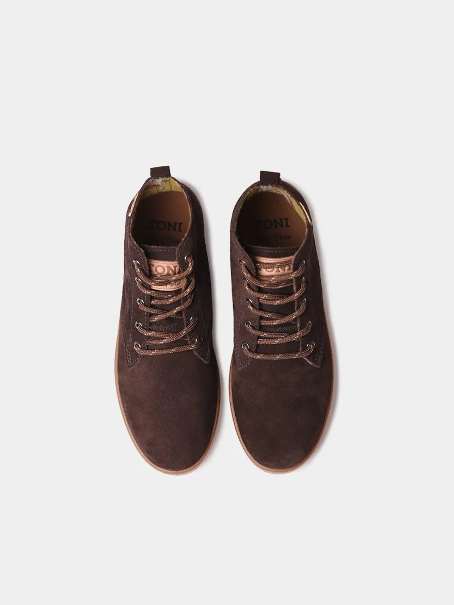 Botines hombre - Botín con cordones para hombre en serraje | DALTON-SY - Toni Pons