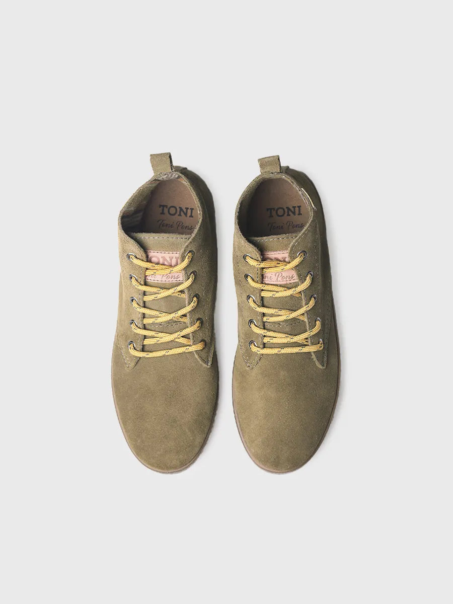 botines hombre - Botín con cordones para hombre en serraje | DALTON-SY  - Toni Pons