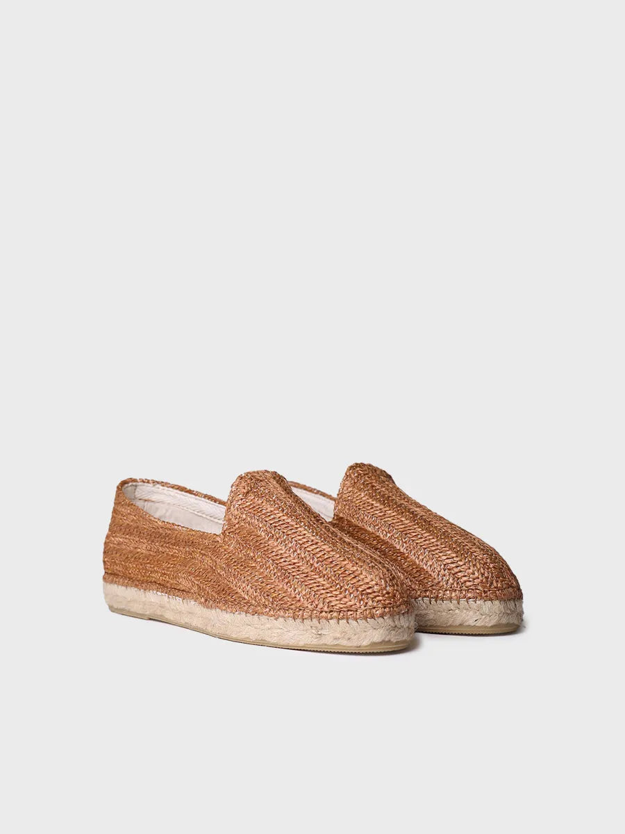 alpargatas hombre - Alpargata cerrada de hombre en rafia con suela de yute | DAMASC  - Toni Pons